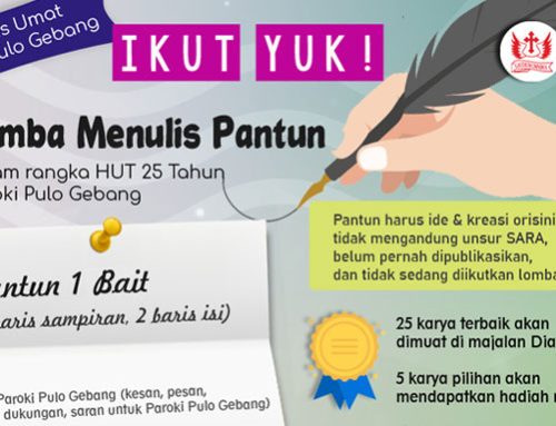 Lomba Menulis Pantun – 25th HUT St. Gabriel Pulogebang