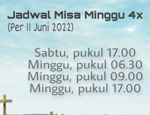 Perubahan Jadwal Misa mulai 11 Juni 2022