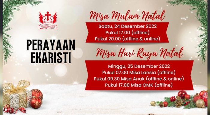 Perayaan Ekaristi Misa Malam Natal dan Natal