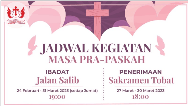 Jadwal Kegiatan Prapaskah