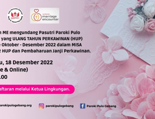 Misa Pembaharuan Janji Perkawinan Oktober, November , Desember 2022