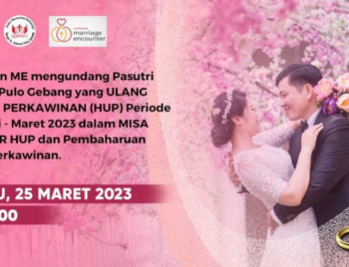 Misa Hari Ulang Tahun Perkawinan Januari ~Maret 2023