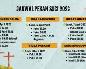 Jadwal Pekan Suci 2023