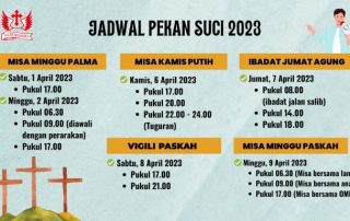 Jadwal Pekan Suci 2023