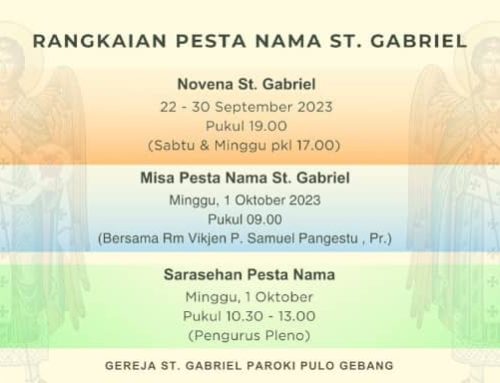 Rangkaian Peringatan Pesta Nama Santo Gabriel 2023