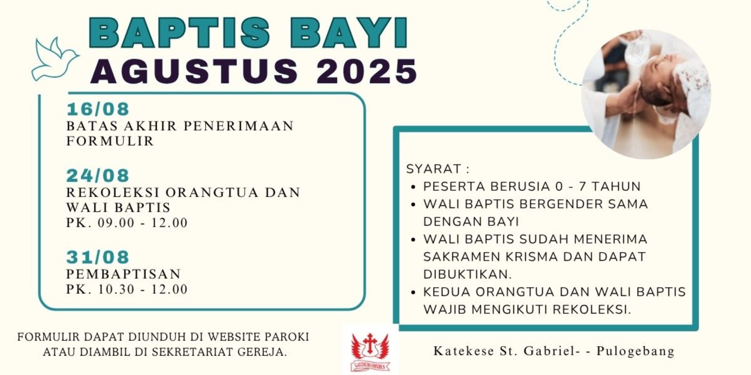 Babtis Bayi Agustus 2025