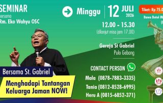 Seminar Keluarga bersama Romo Wahyu